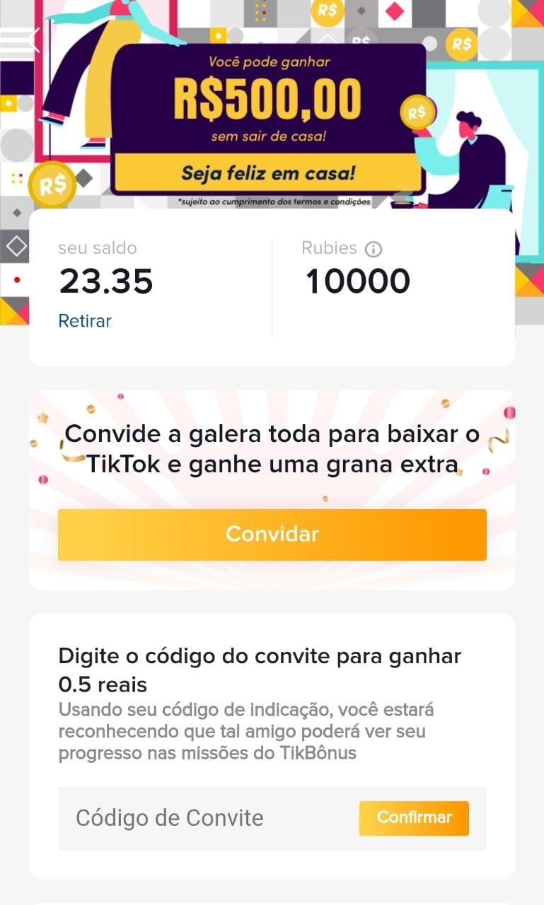 Código de Convite TikTok